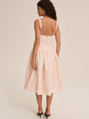 Women Florence Midi Dress - Peach
