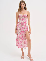 Women Angelina Midi Dress - Pink