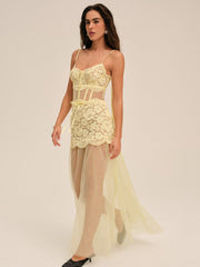 Women Viola Gown - Yellow