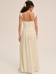 Women Erika Bustier Maxi Dress - Natural