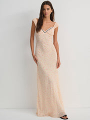 Women Emmaline Maxi Dress - Peach