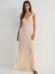 Women Emmaline Maxi Dress - Peach