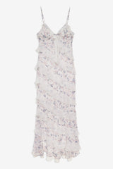 Women Debby Ruffled Maxi Dress - White