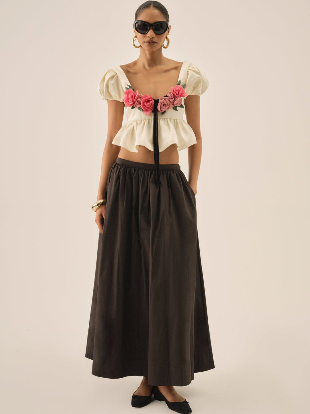 Women Rosalie Top - Cream