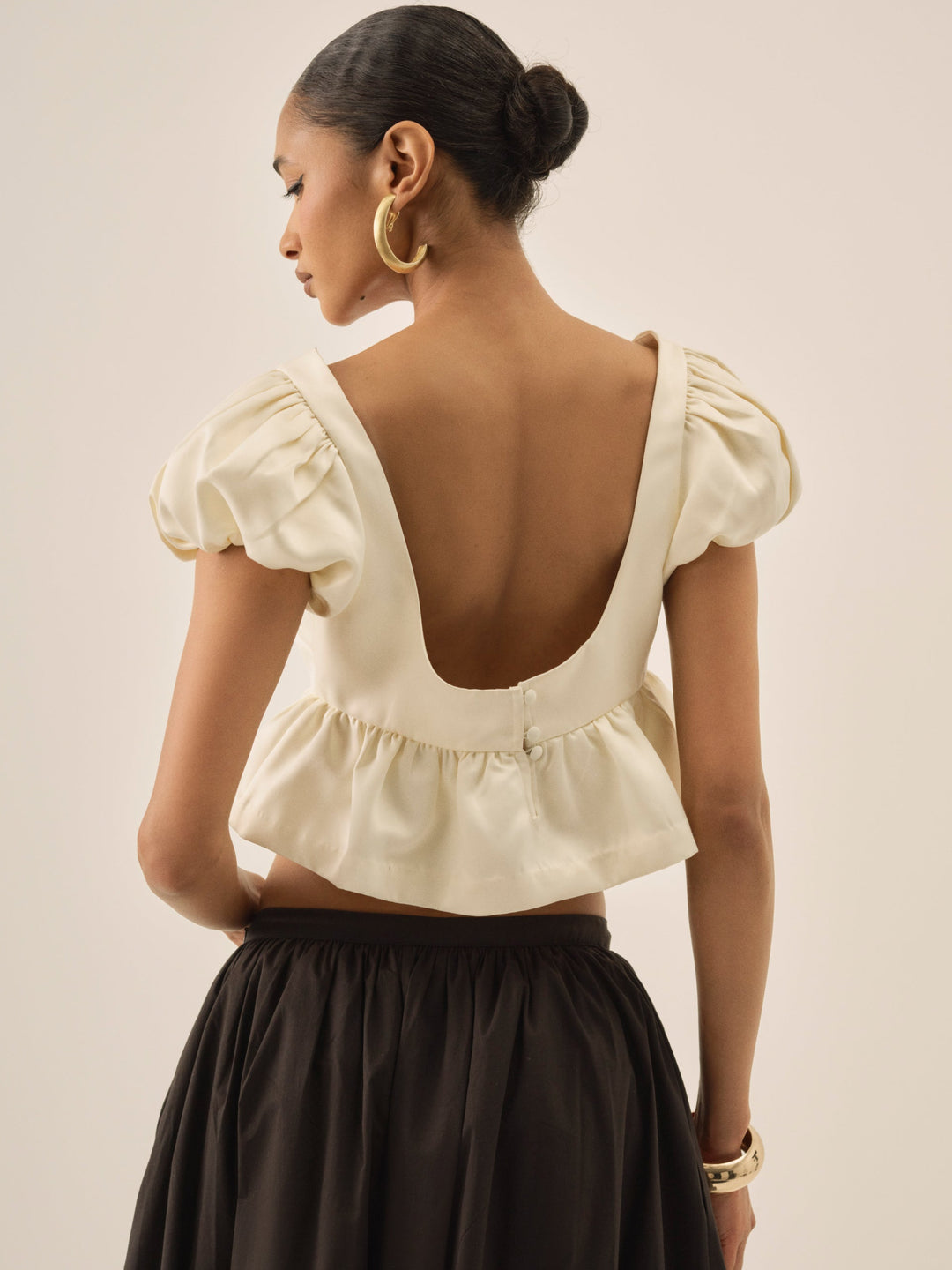 Women Rosalie Top - Cream