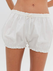 Women Sonnet Lace Babydoll Set - White