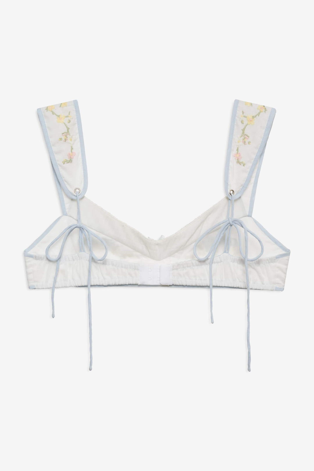 Women Baby Bows Bra Top - White