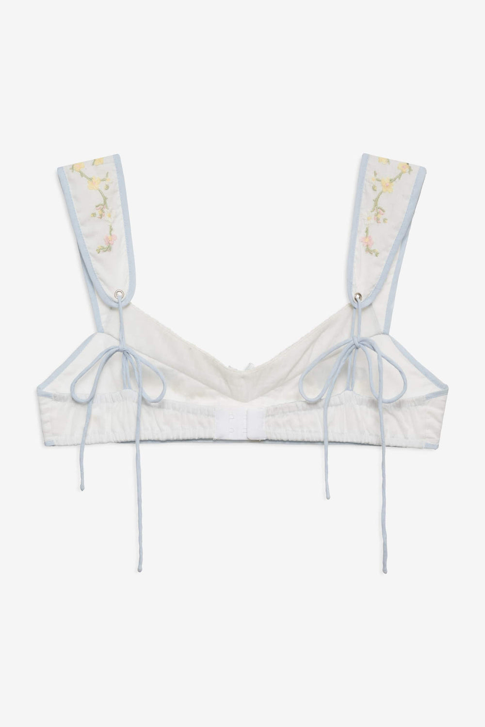 Women Baby Bows Bra Top - White
