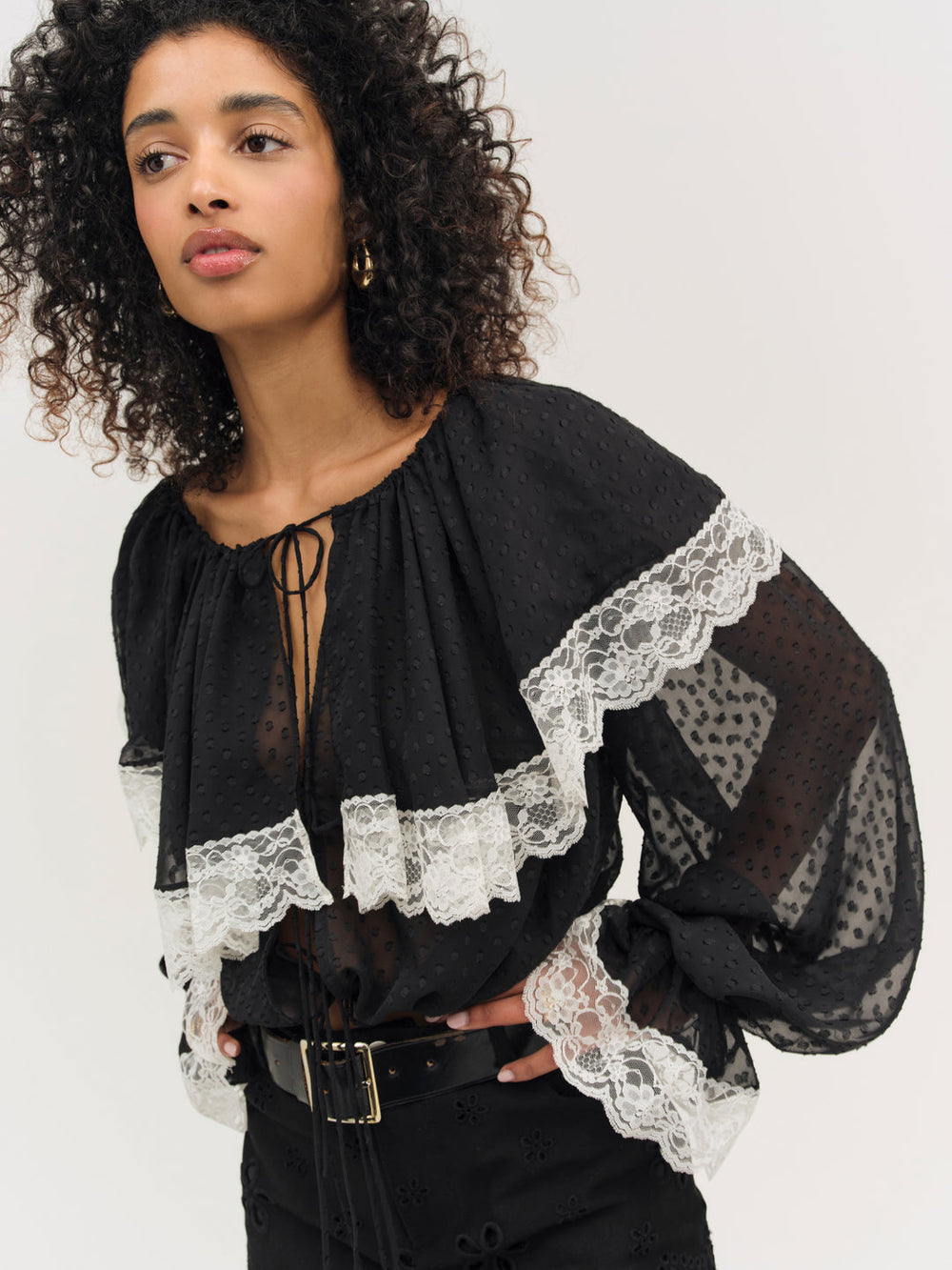 Women June Top - Black