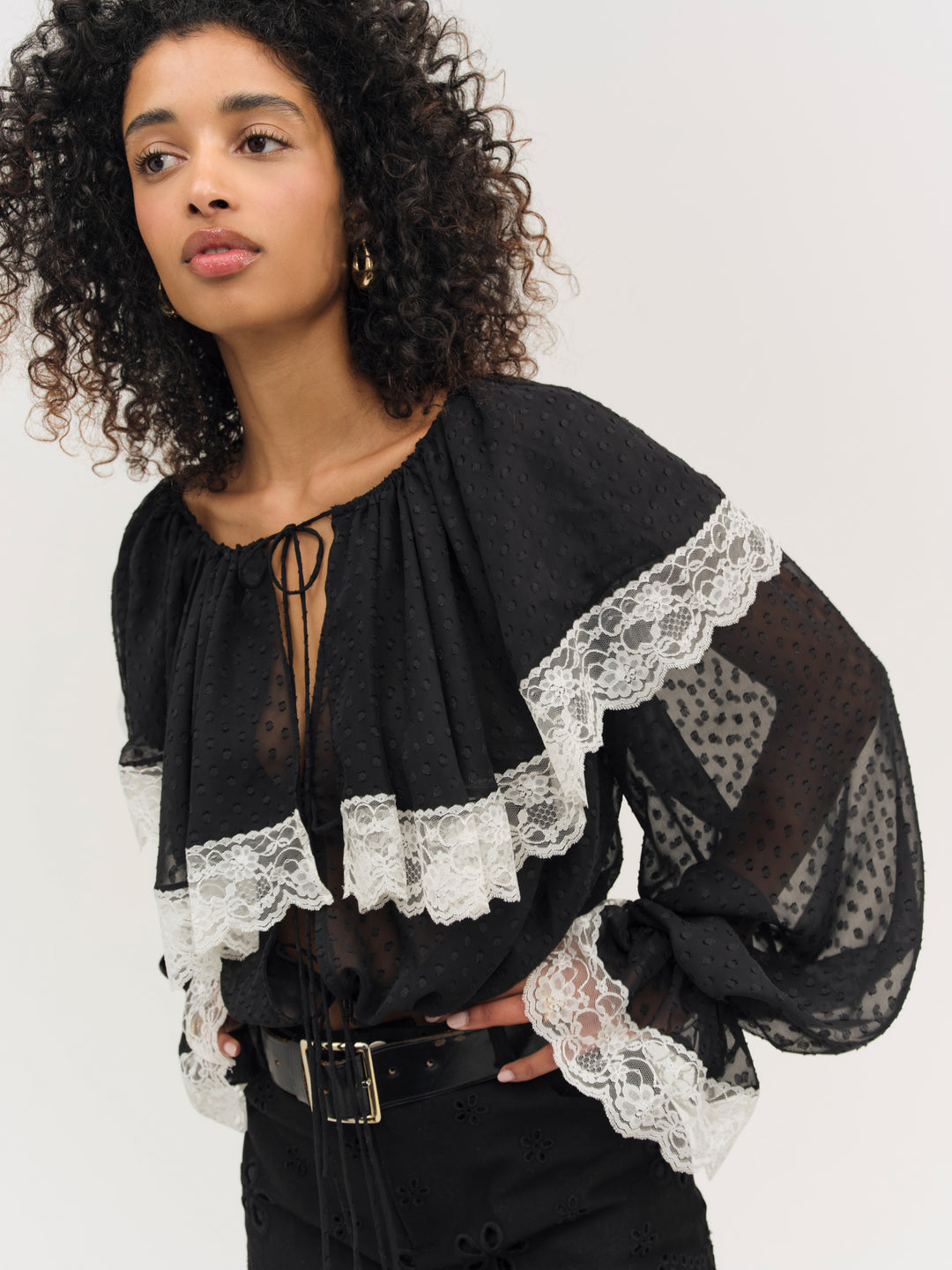 Women June Top - Black