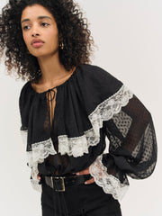 Women June Top - Black