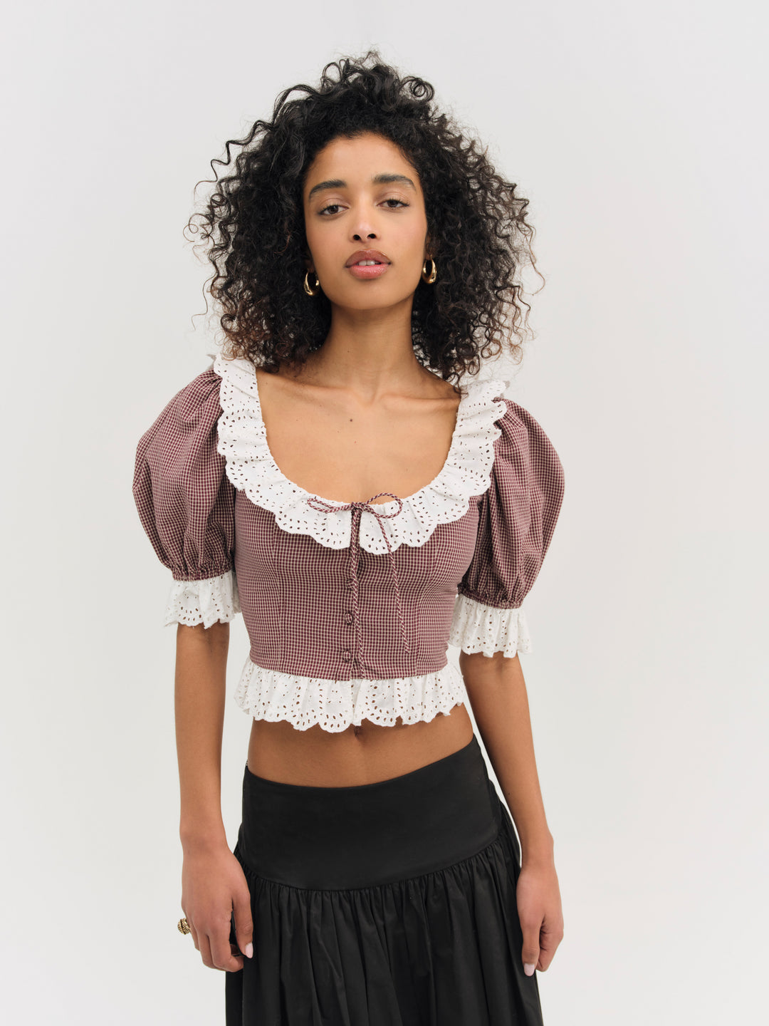 Women Noam Top - Burgundy