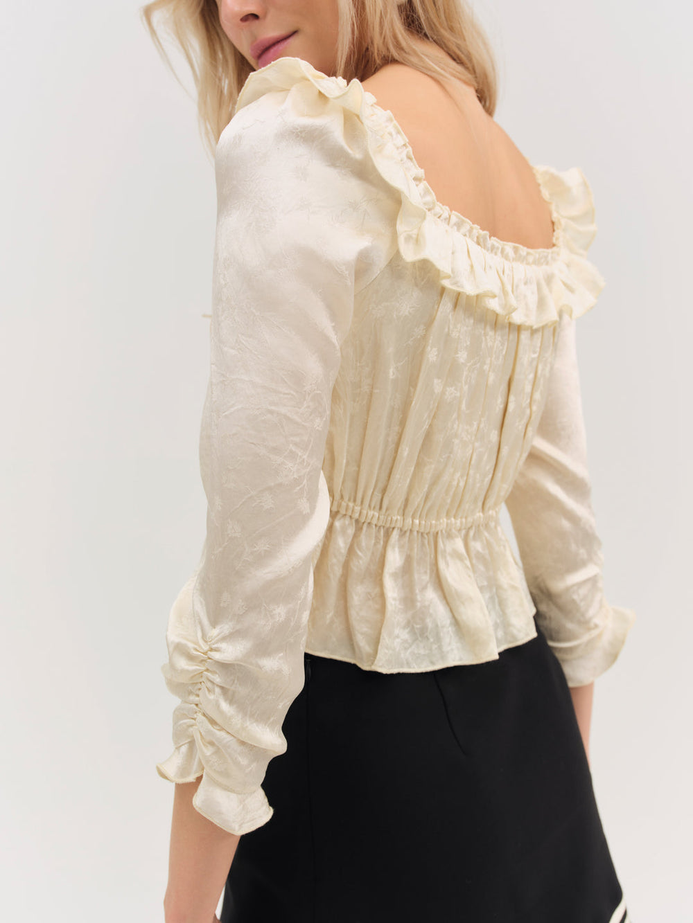 Women Clarissa Top - Cream