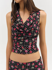 Women Betty Bud Top - Black