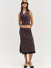 Women Betty Bud Top - Black