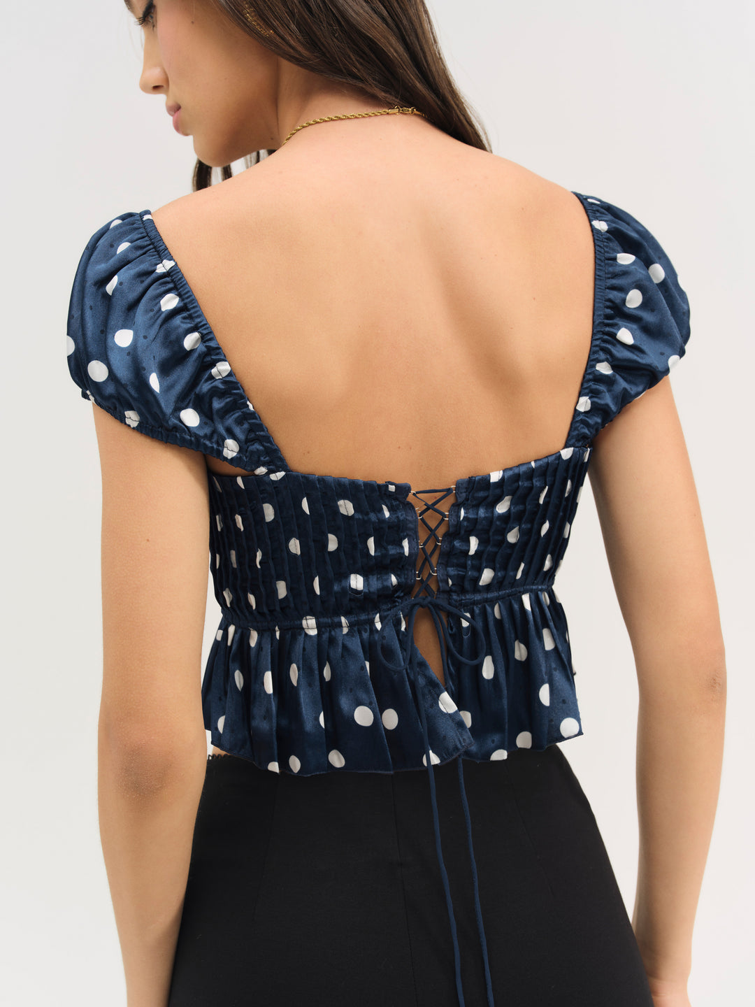 Women Holland Top - Navy