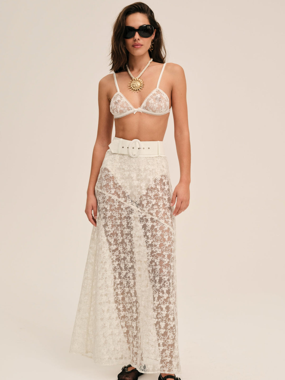 Women Ciao Lace Bralette - Natural