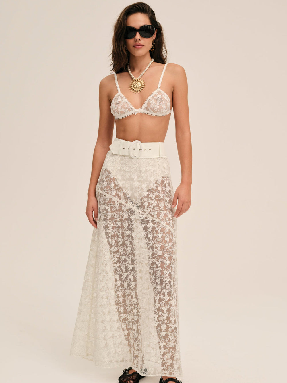 Women Ciao Lace Bralette - Natural