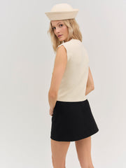 Women Naomi Knit Top - Cream