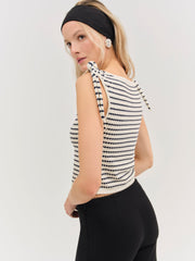 Women Regatta Stripe Knit Top - Cream