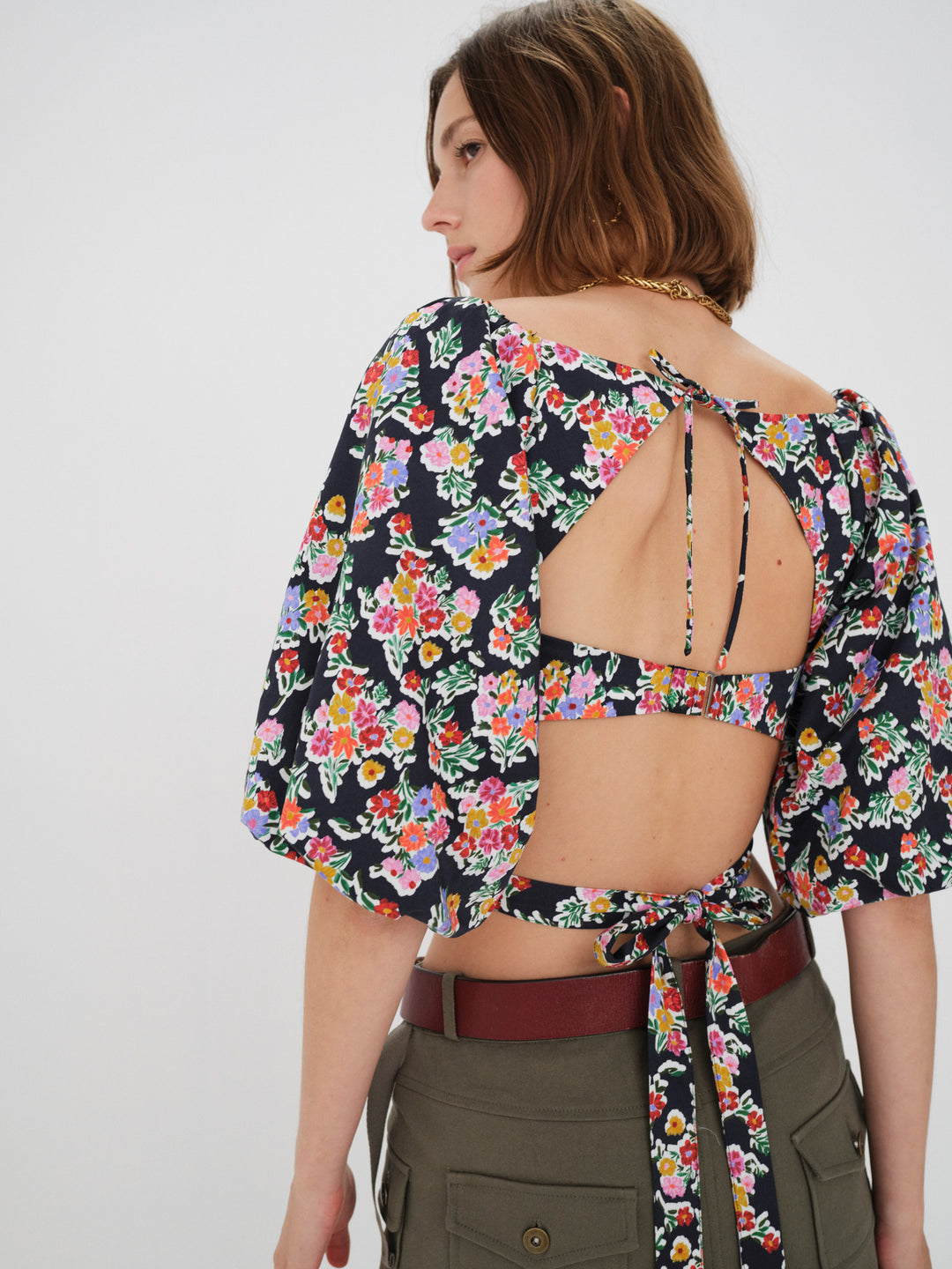 Women Tate Crop Top - Multi