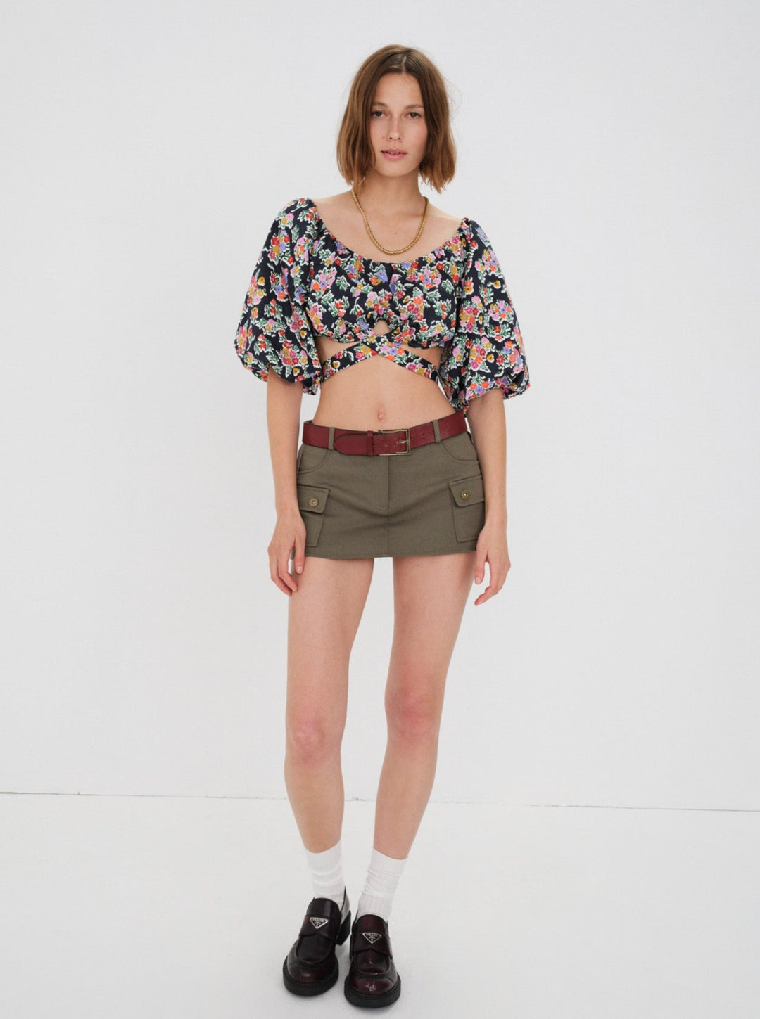 Women Tate Crop Top - Multi