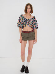 Women Tate Crop Top - Multi