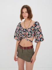 Women Tate Crop Top - Multi