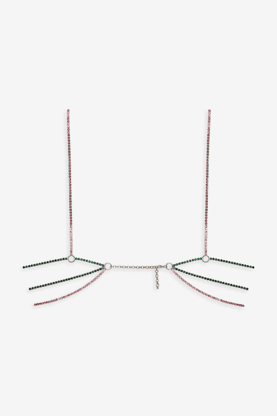 Women Tulip Rhinestone Bralette - Pink
