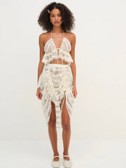 Women Romy Bralette Top - White