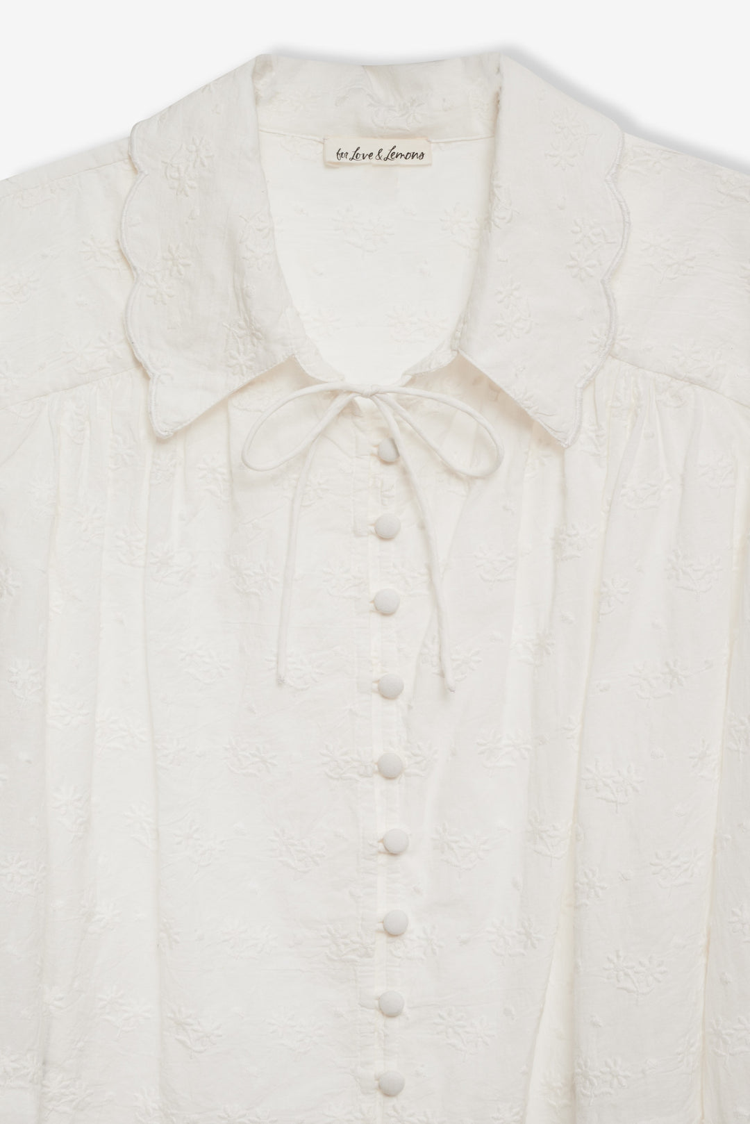 Women Edie Eyelet Top - White