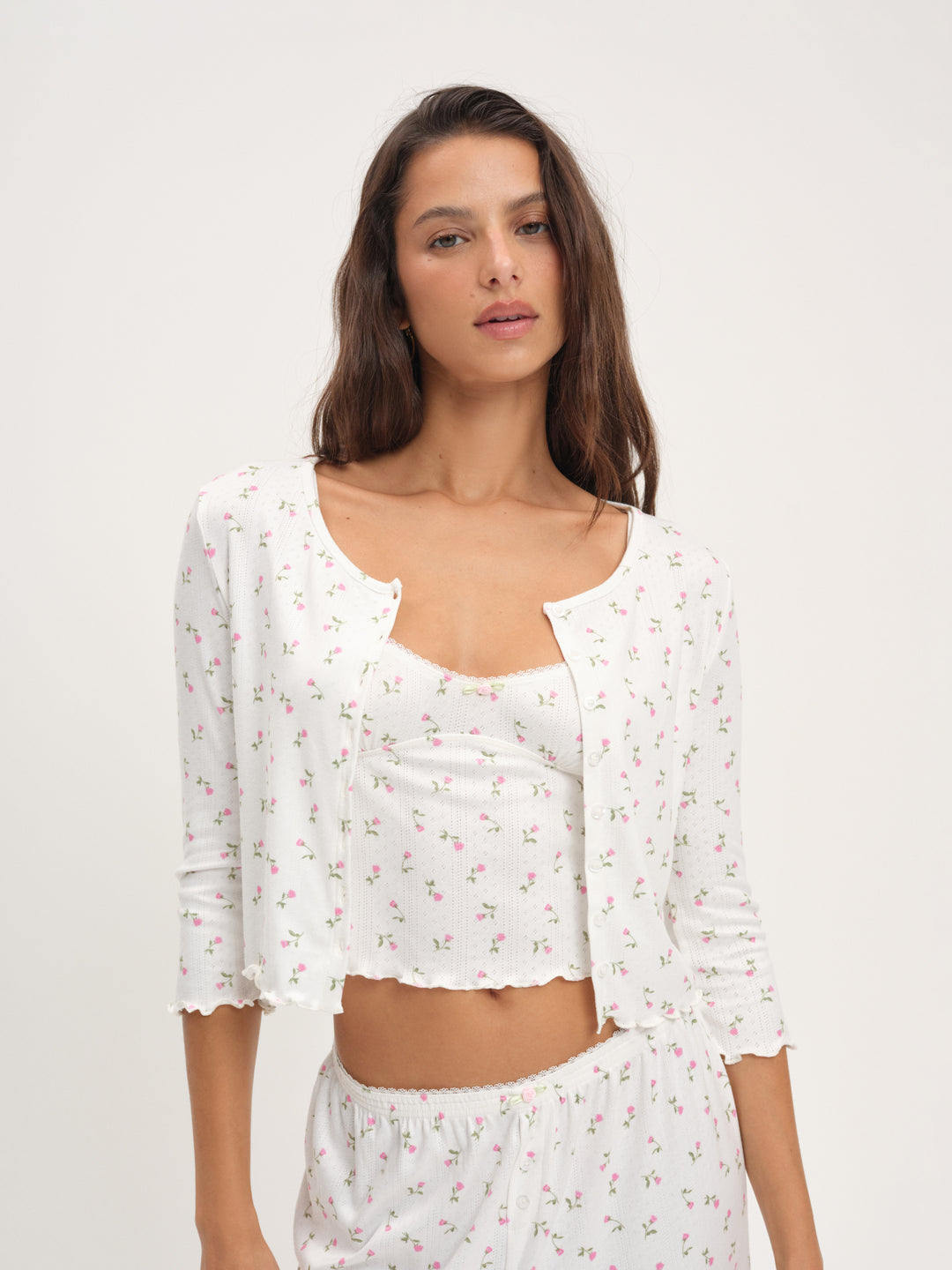 Women Elliana Cardigan - White
