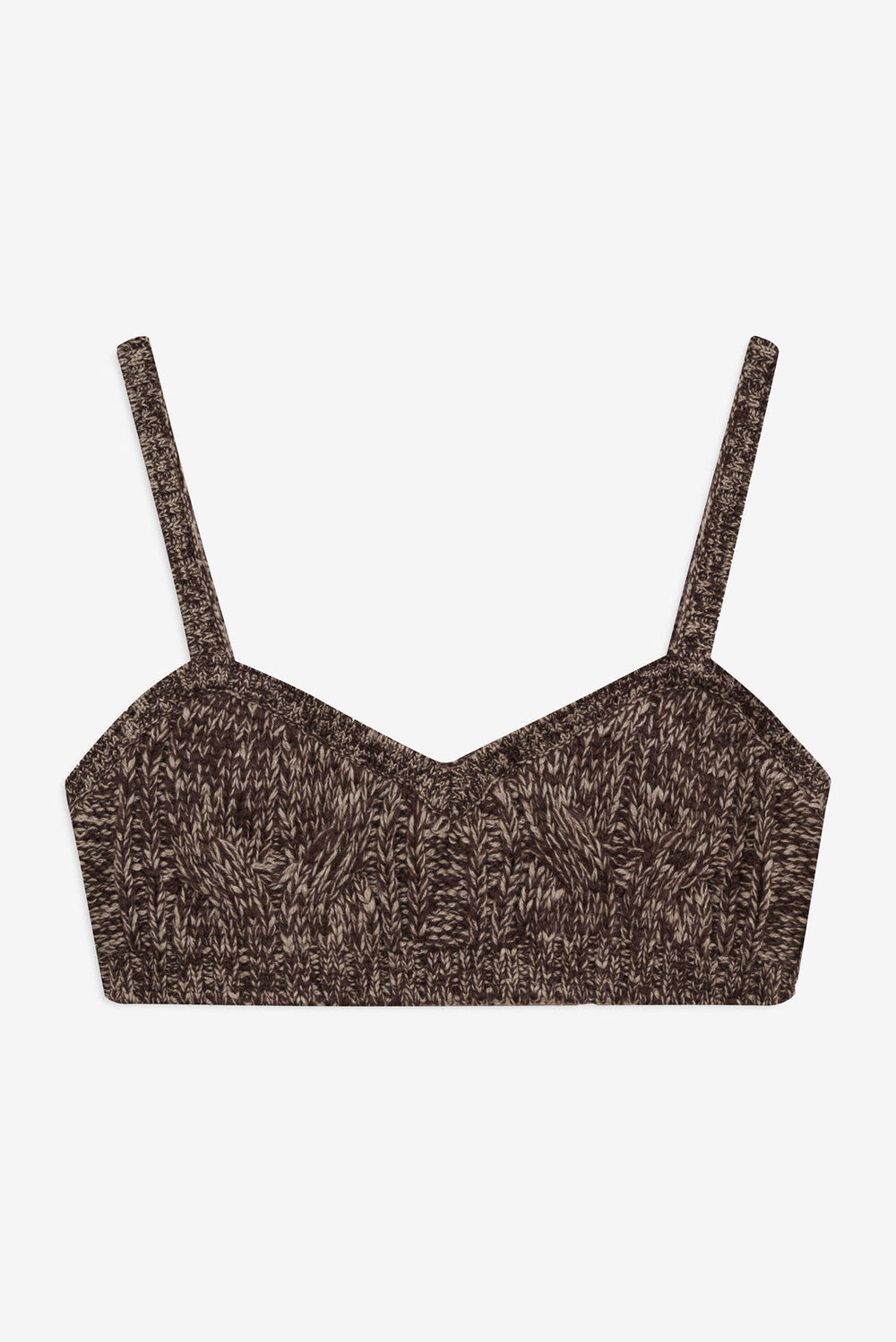 Women Nathalie Knit Bra Top - Brown