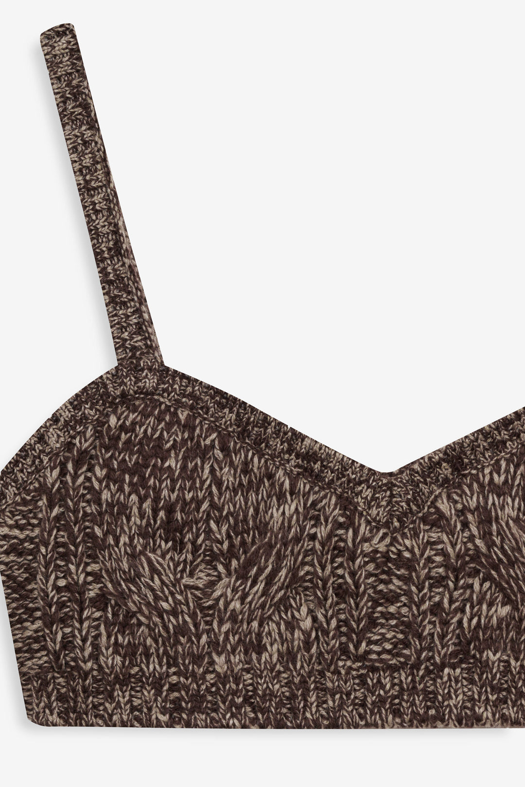 Women Nathalie Knit Bra Top - Brown