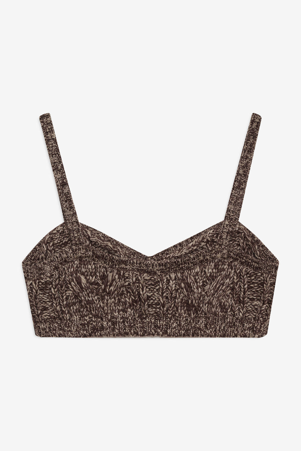 Women Nathalie Knit Bra Top - Brown