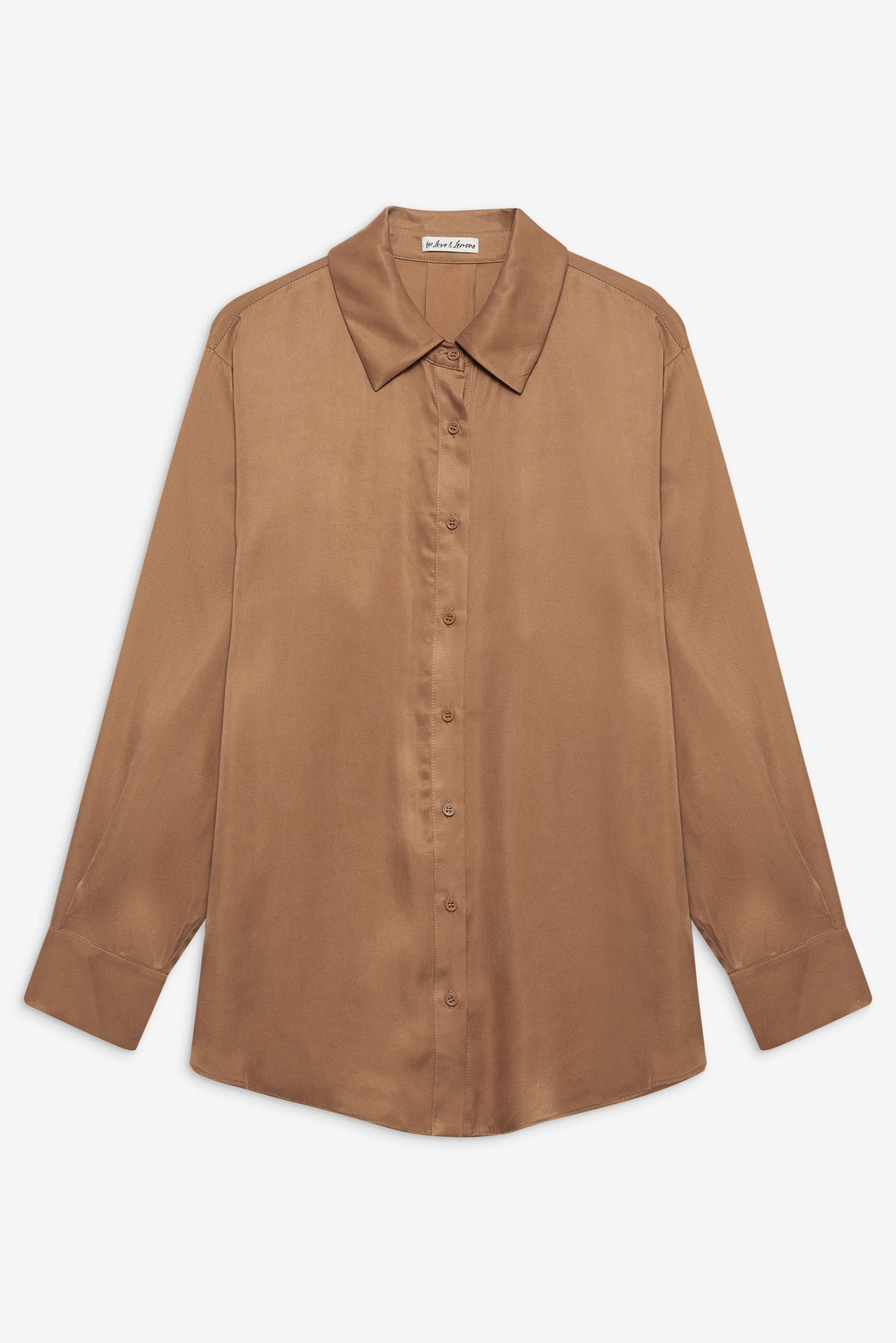 Women Clarabell Button Down Shirt - CAMEL