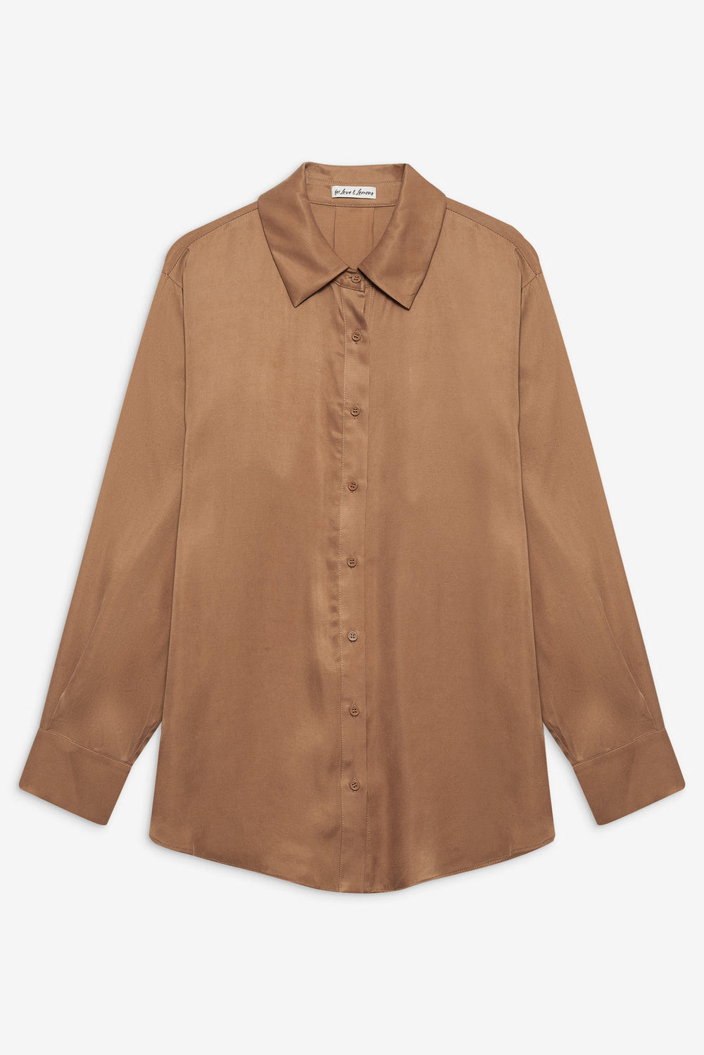 Women Clarabell Button Down Shirt - CAMEL
