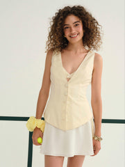 Women Elanah Vest - Yellow