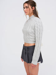 Women Lise Chunky Sweater - Grey
