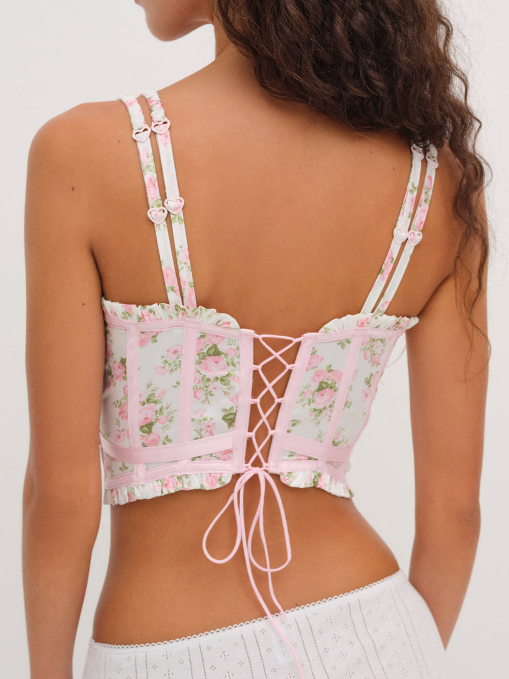 Women Naima Floral Bustier - Pink