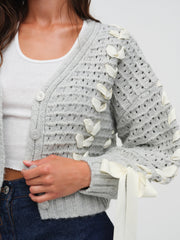 Women Laurel Oversized Cardigan - Grey