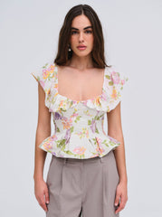 Women Cleodora Top - White