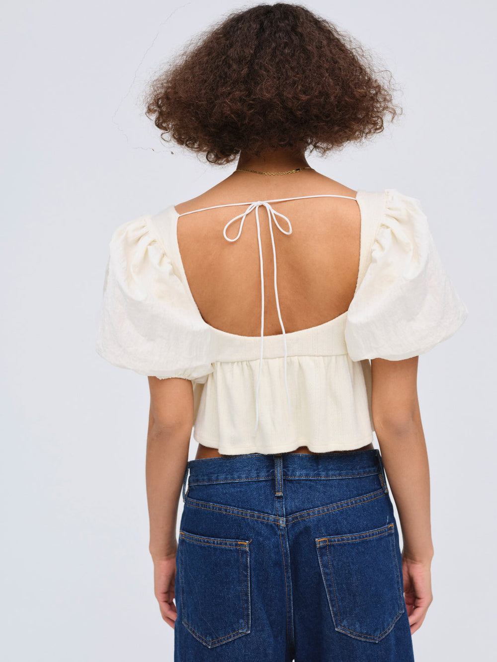 Women Valencia Top - Cream