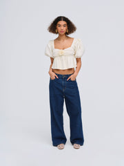 Women Valencia Top - Cream