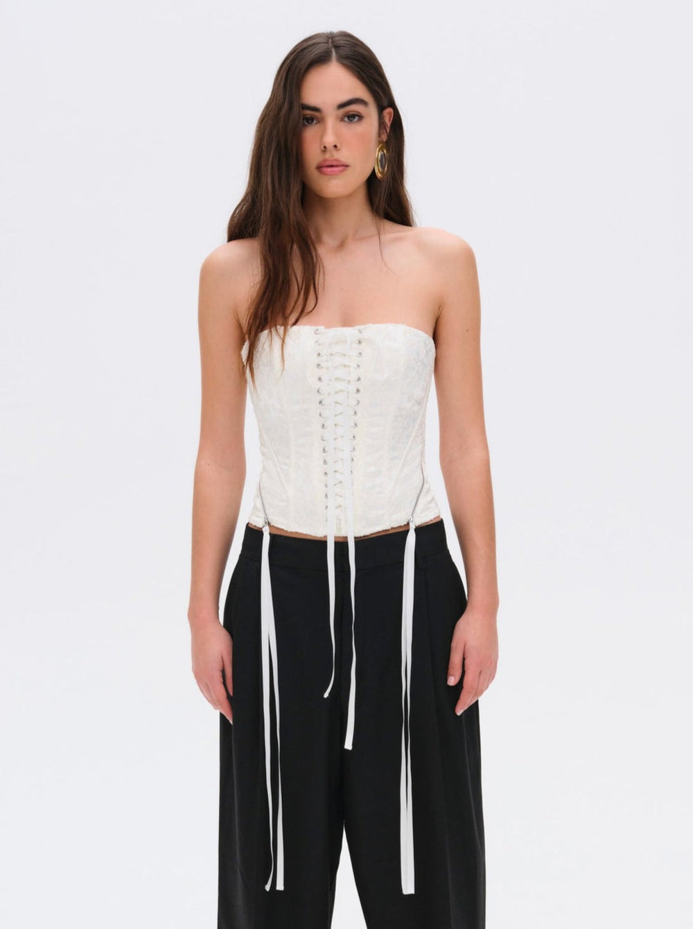Women Lilibet Corset Top - White