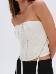 Women Lilibet Corset Top - White