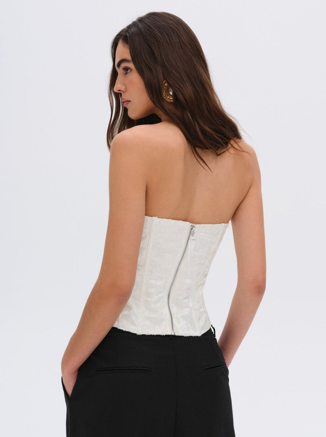Women Lilibet Corset Top - White