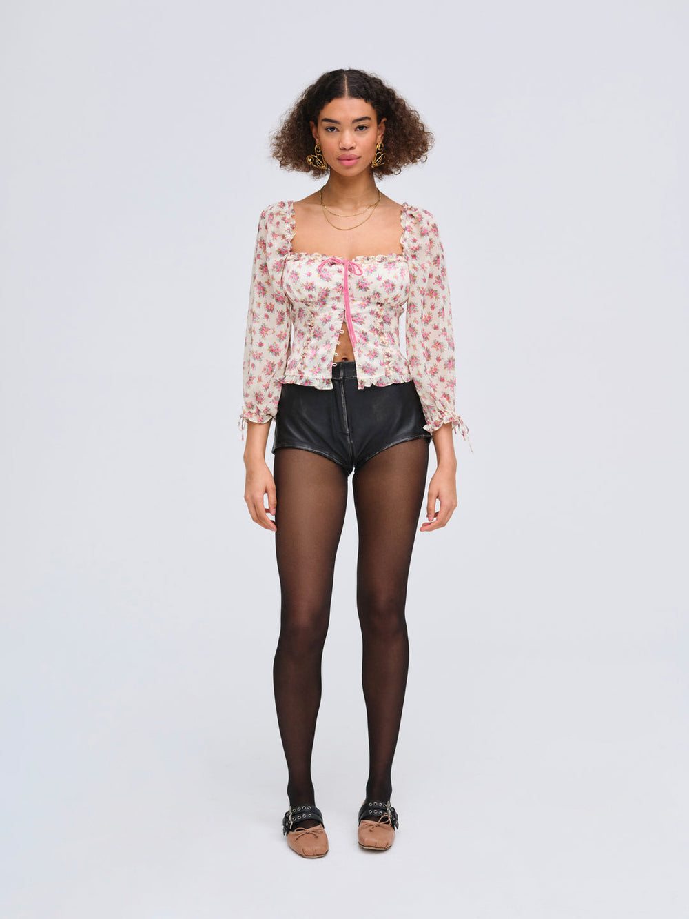 Women Etienne Top - Pink
