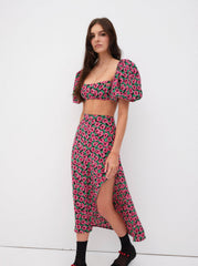 Women Dolcetto Crop Top - Red