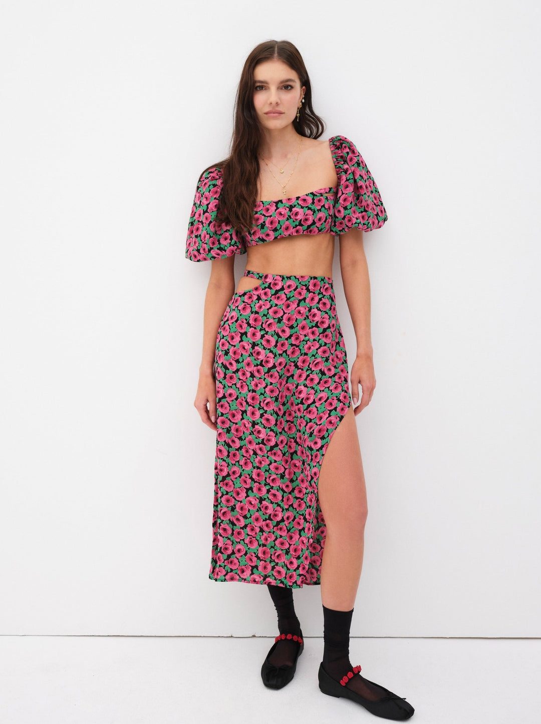 Women Dolcetto Crop Top - Red